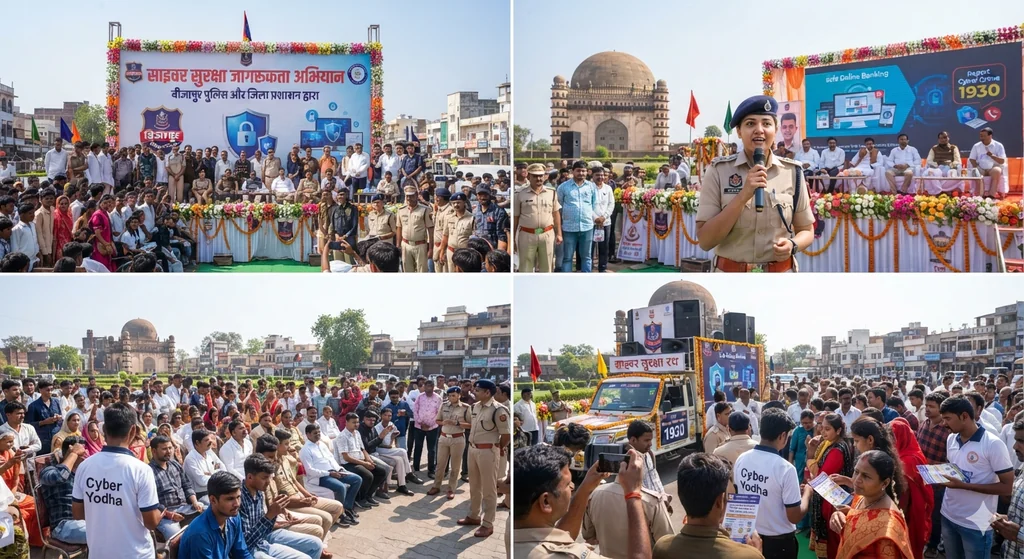 साइबर जागृति अभियान के तहत विद्यार्थियों को साइबर अपराधों से बचाव की दी गई जानकारी…